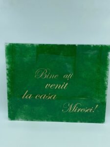 Placa verde cu mesaj personalizat Gifts-Heaven